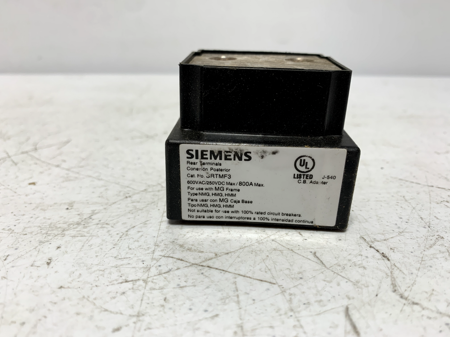 Siemens SRTMF3 for VL800UL MG Frame Rear Connection Flat Connecting Bar 3 Pole