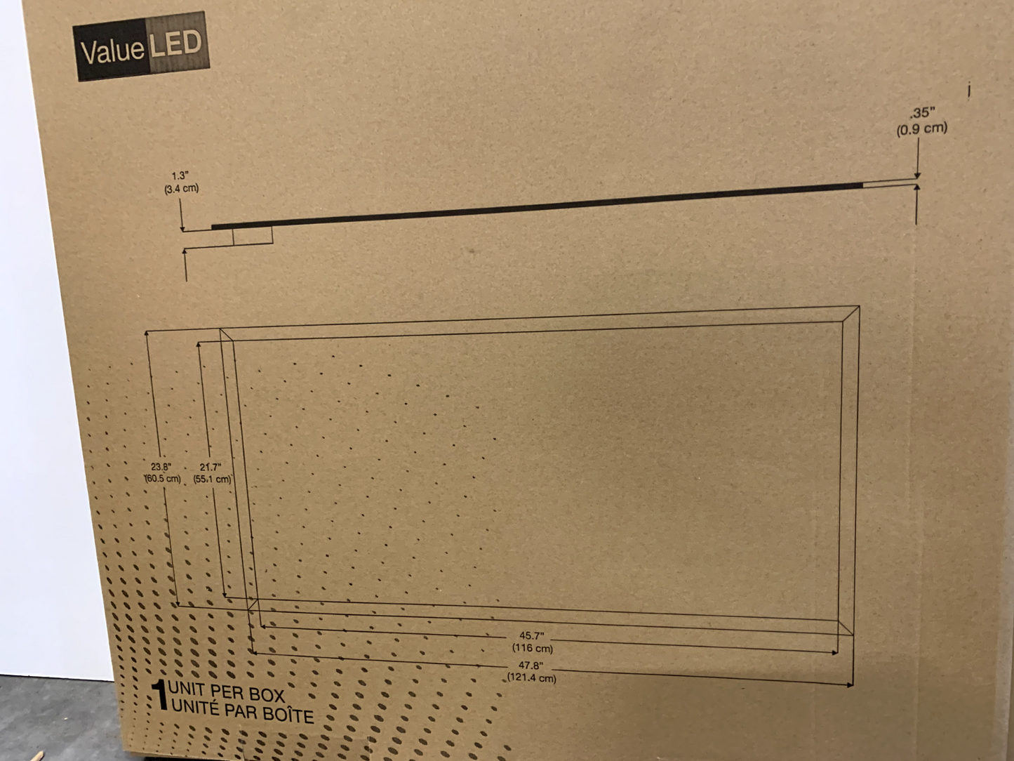 Sylvania 61592-0 LED Troffer Light 2x4 Edge Lit Panel 4000K Dimmable