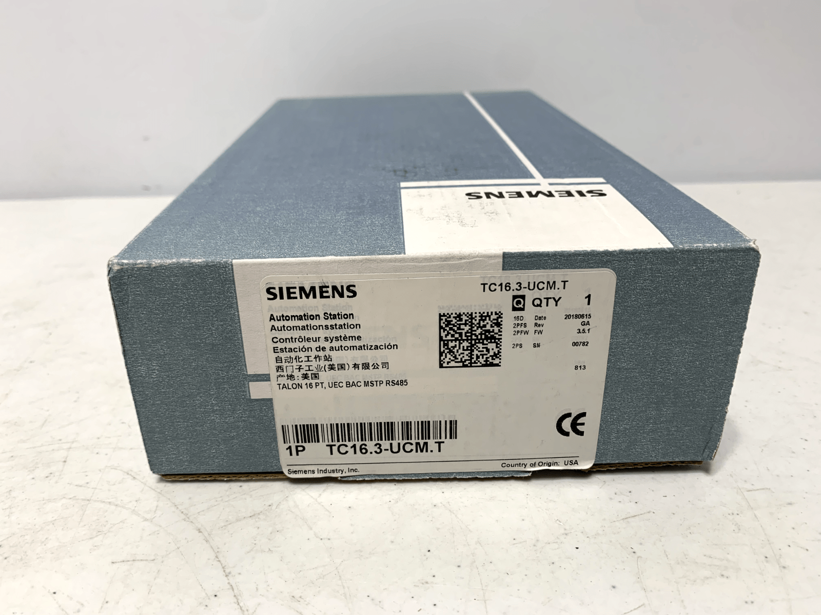 Siemens TC16.3-UCM.T Automation Station 16 Point BACnet - Chase Surplus