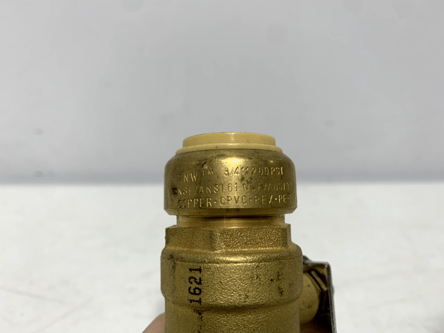 FNW X485A BRASS PUSH FIT PRESS BALL VALVE 3/4" LOW LEAD 200 PSI - Chase Surplus