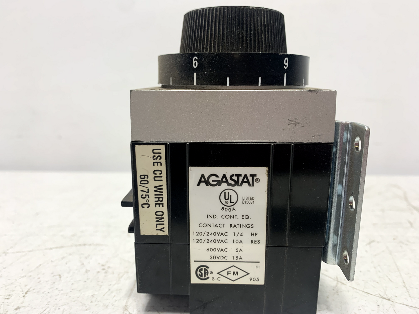 Agastat 7012AC Timing Relay 120V 1.5-15 Sec