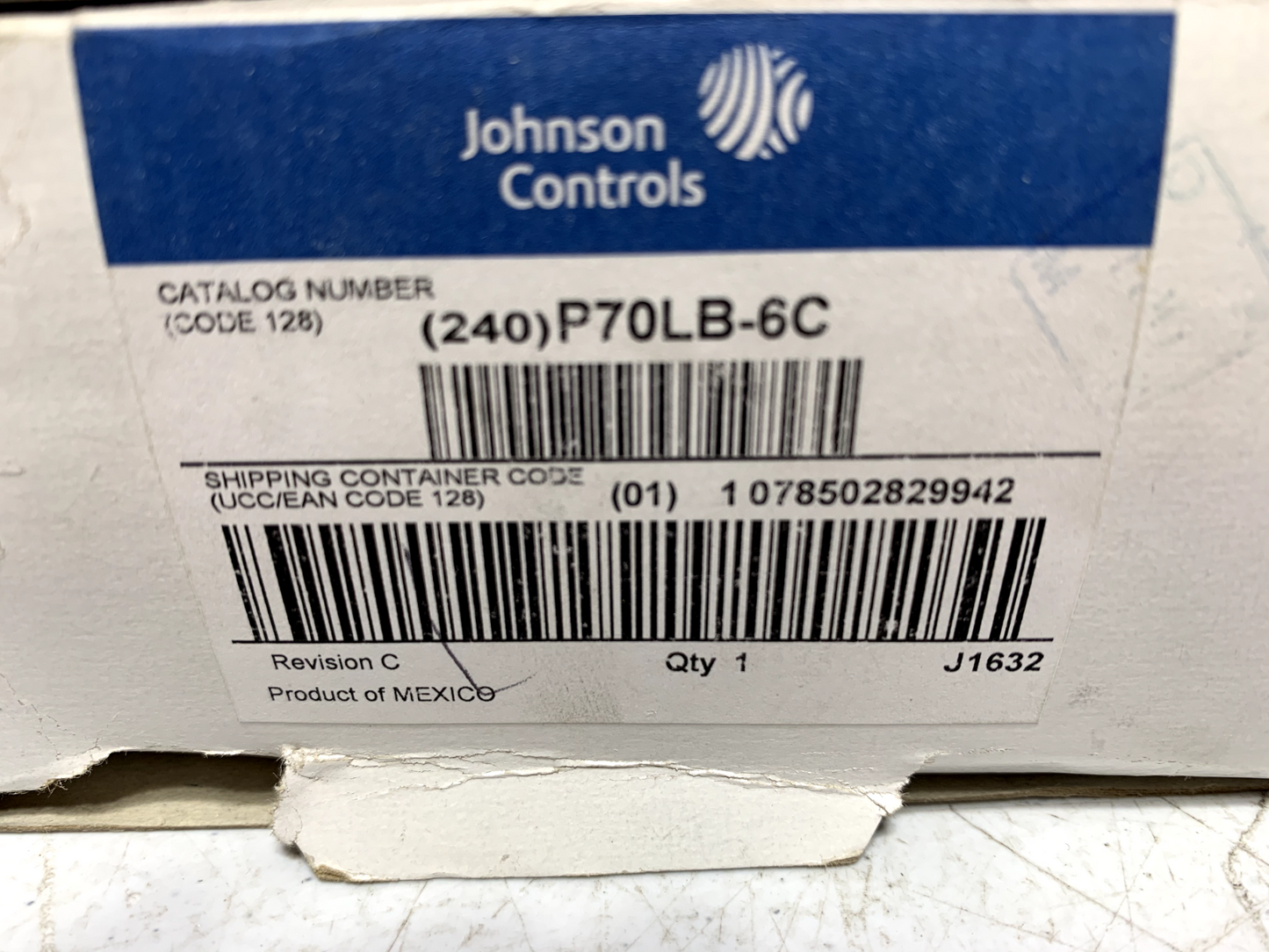 Johnson Controls P70LB-6C Dual Pressure Control