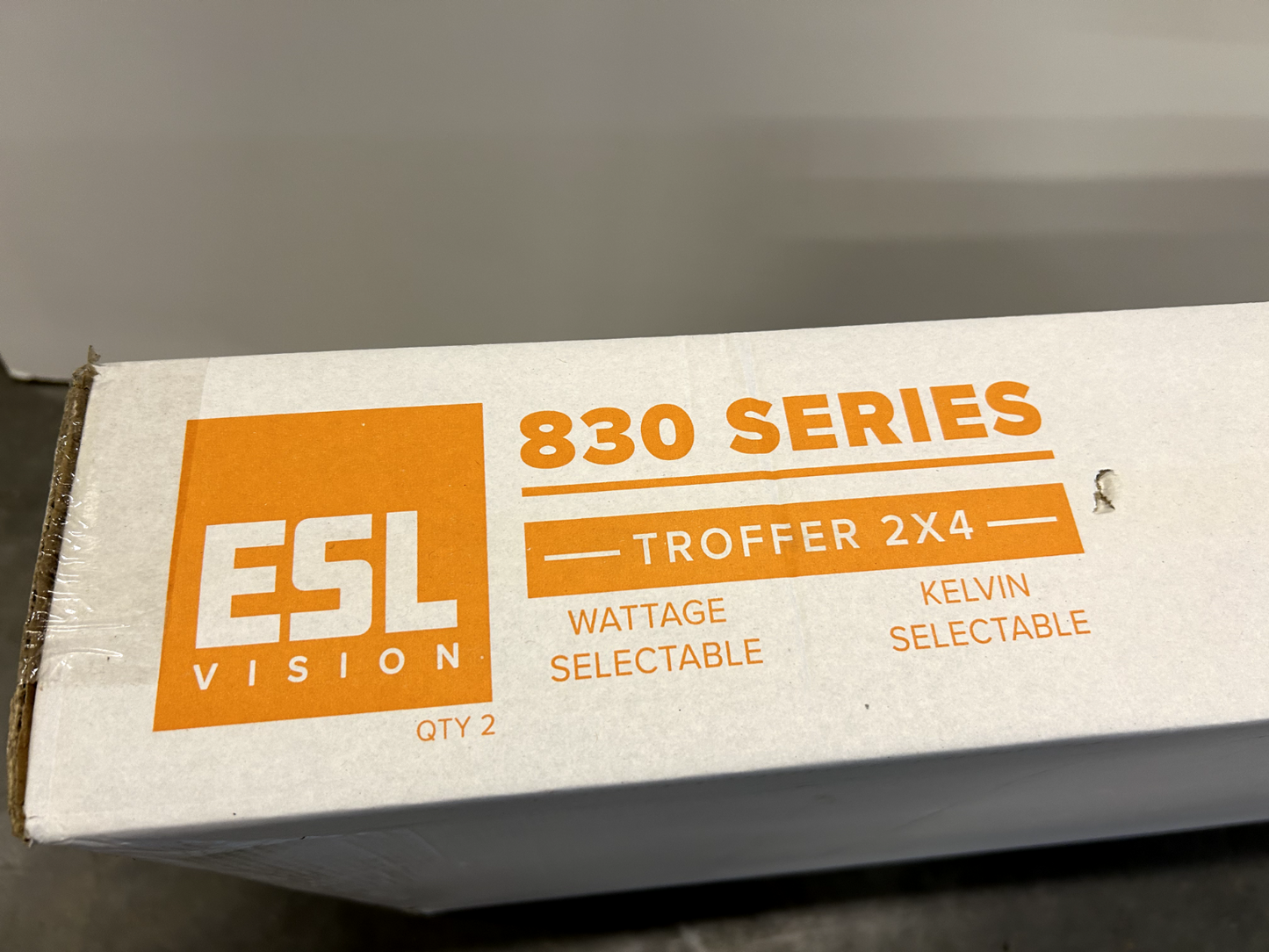 ESL Vision 830 Series 2' x 4' LED Troffer Light 5000K 277VAC (lot of 2)