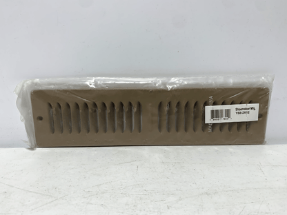 Shoemaker TSB-2X12 Toe Space Grille Brown Vent Cover Replacement (lot of 4) - Chase Surplus