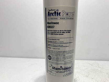 Manitowoc K00337 Ice Machine Ar-Pre-Filler Arctic Pure Replacement Cartridge