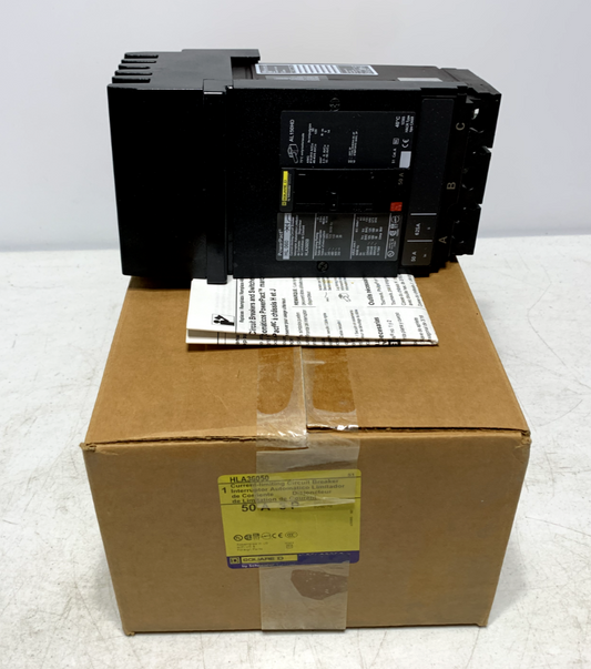 Square D HLA36050 Circuit Breaker I-Line 50A 3 Pole 50kA