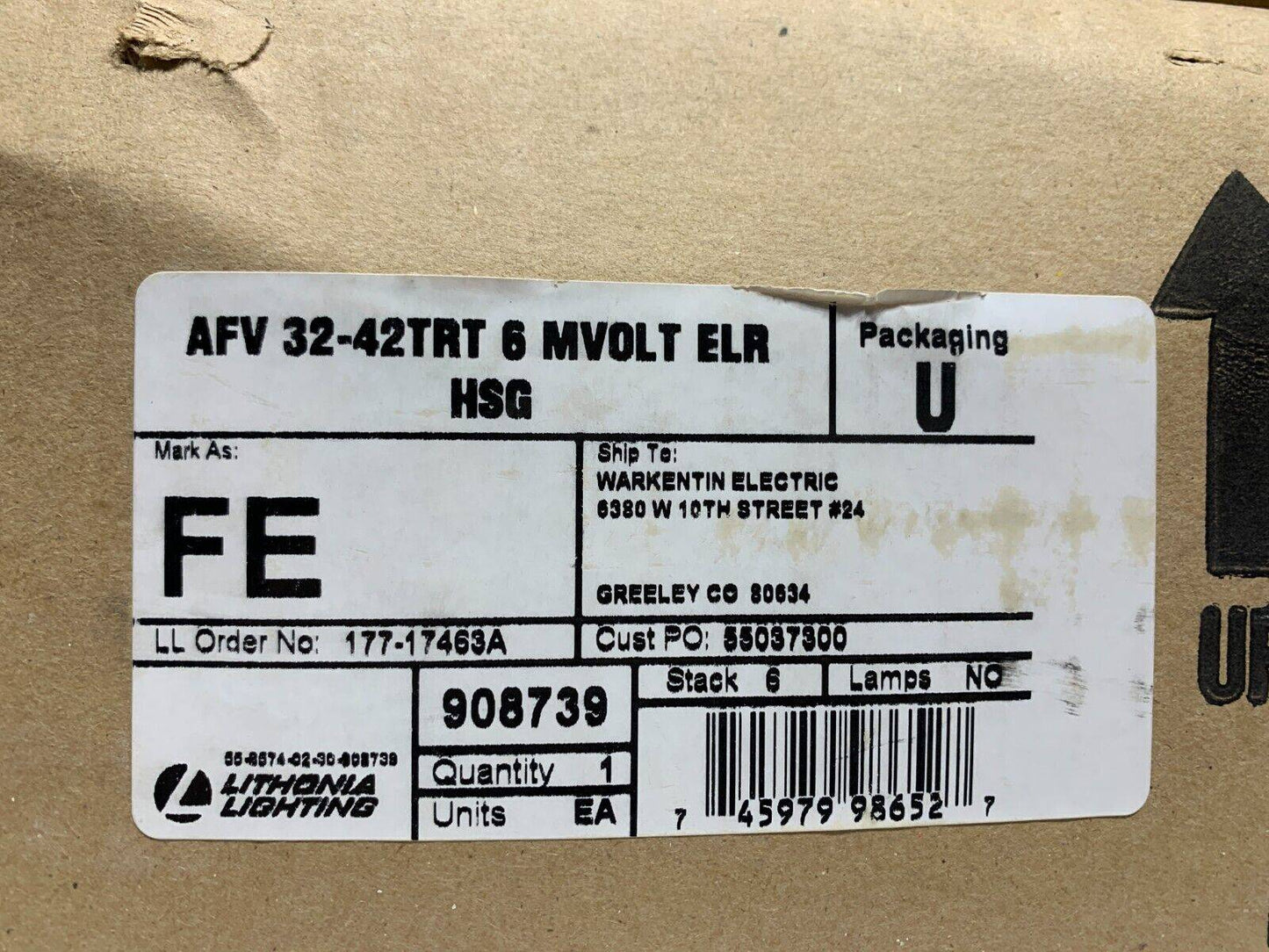 Lithonia Lithonia AFV 32-42TRT 6 MVOLT ELR HSG Recessed AFV Series 6" 42W - Chase Surplus