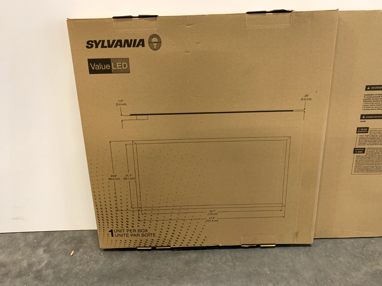 Sylvania 61592-0 LED Troffer Light 2x4 Edge Lit Panel 4000K Dimmable