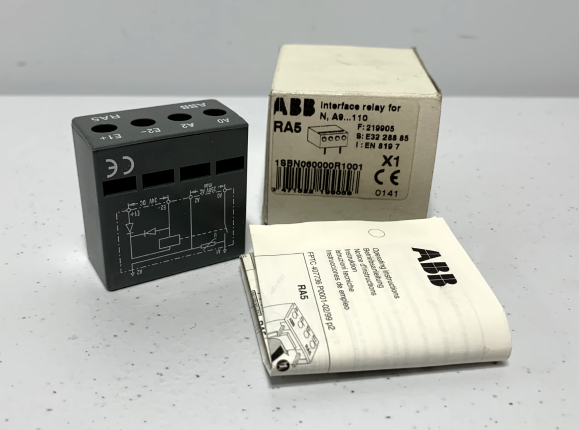 ABB RA5 Interface Relay for N, A9...110