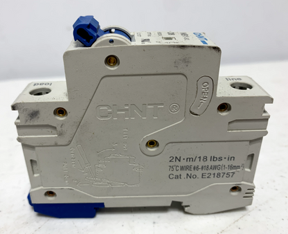 Chint NB1-63 D6 Circuit Breaker 1-Pole 6A 277VAC - Chase Surplus