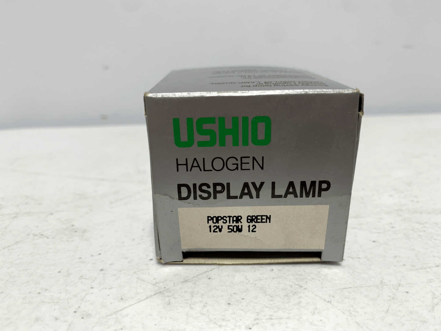 USHIO Popstar Green Halogen Reflector Lamp 12V 50W 12 Degree (lot of 2) - Chase Surplus