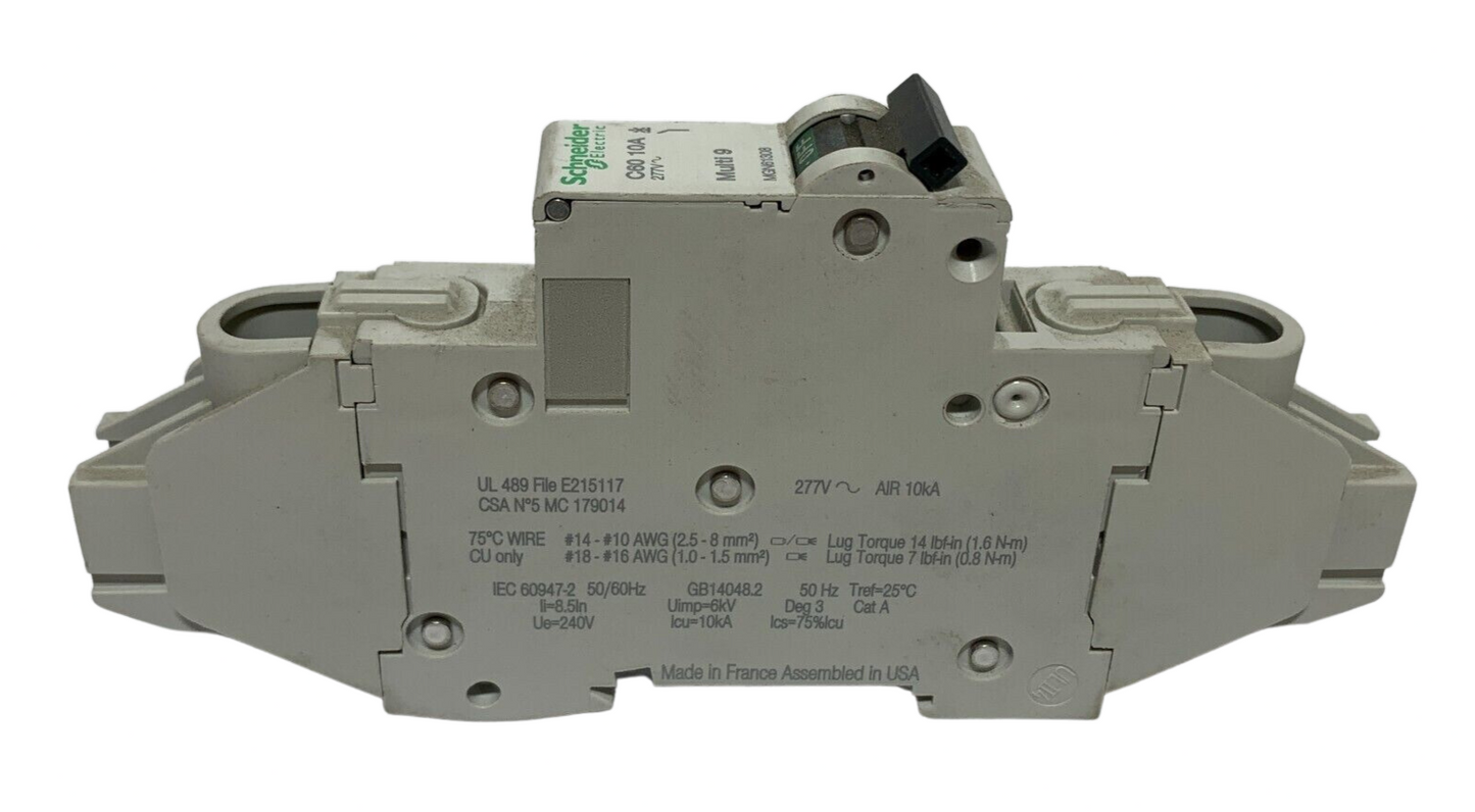 SCHNEIDER ELECTRIC BREAKER MGN61308 MULTI 9 10 AMP - Chase Surplus