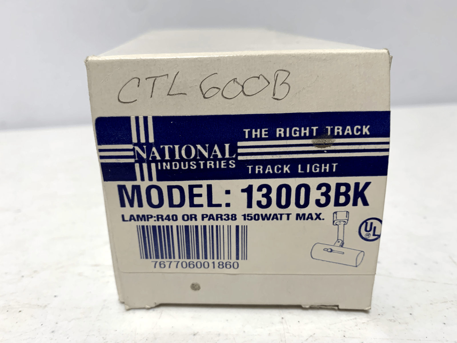 National Industries 13003BK Black Track Light 150W R40 PAR38 (lot of 2) - Chase Surplus