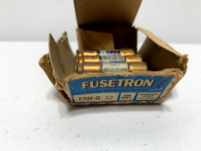 Cooper Bussmann FRN-R-12 Dual Element Class RK5 Fuses 250VAC 12A (lot of 5)