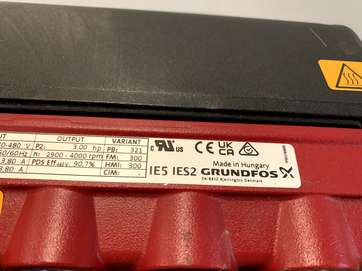 Grundfos TPE3 80-180 S-A-G-A-BQQE-ICB Single Stage In-Line Pump 98819751