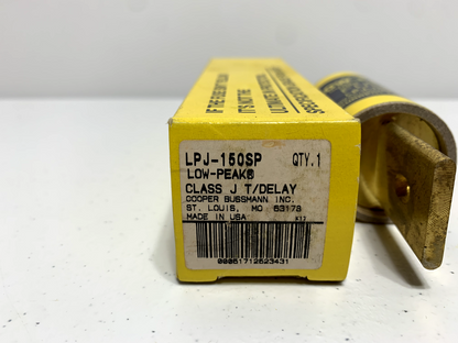 Cooper Bussmann LPJ-150SP Class J Blade Fuse 150 Amp 600VAC 300VDC