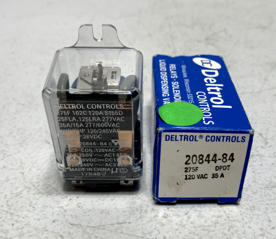 Deltrol 20844-84 General Purpose Relay 275° F 25 Amp 120VAC