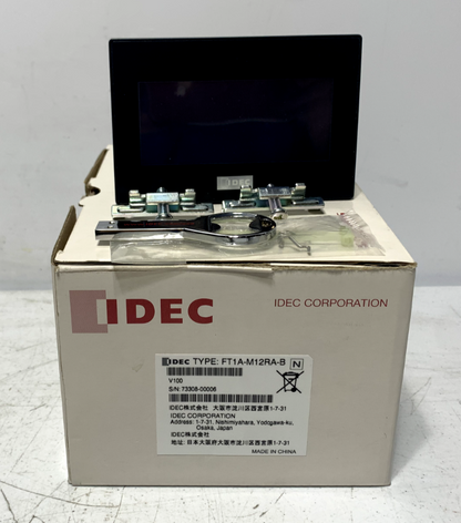 IDEC FT1A-M12RA-B Programmable Logic Controller 3.7" HMI + 12 I/O PLC