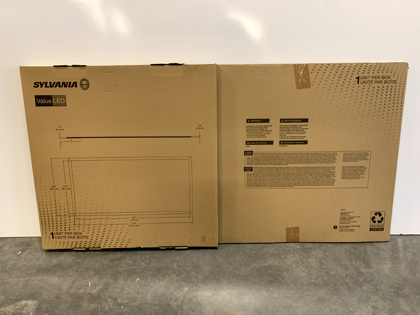 Sylvania 61592-0 LED Troffer Light 2x4 Edge Lit Panel 4000K Dimmable