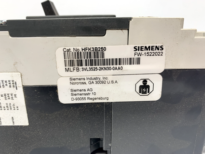 Siemens HFK3B250 Circuit Breaker 250A 3P Module Type HFGB