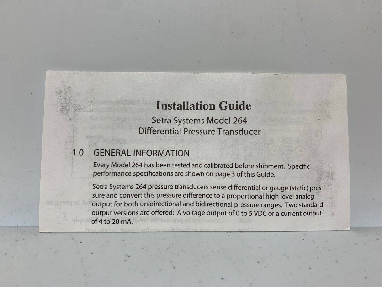 SETRA DPT2640-R25D Johnson Controls Pressure Transducer - Chase Surplus