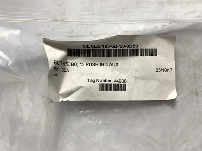 Siemens 6ES7193-6BP20-0BB0 Simatic Base-Unit 30A