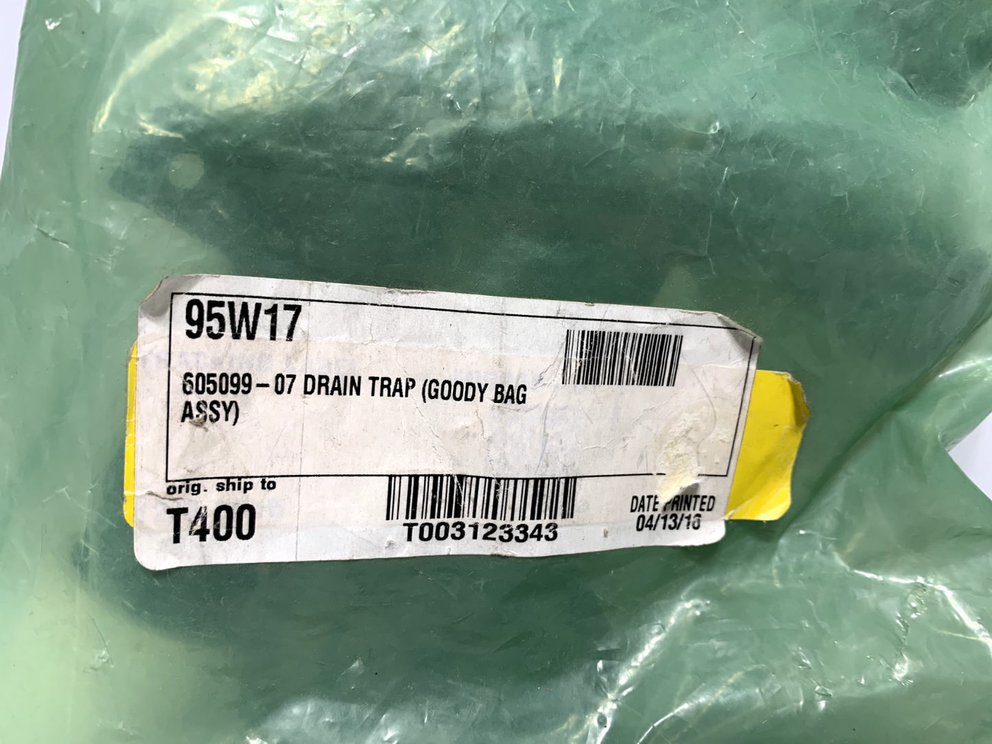 Lennox 95W17 605099-07 Drain Trap Goody Bag Assembly