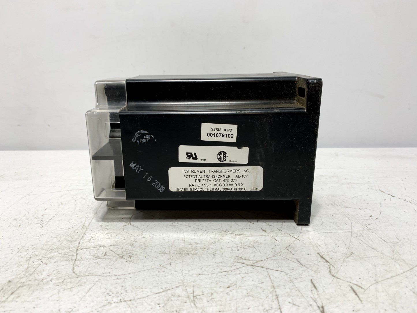 Instrument Transformers AE-1051 Potential Transformer 277V Ratio 4/v3:1 475-277