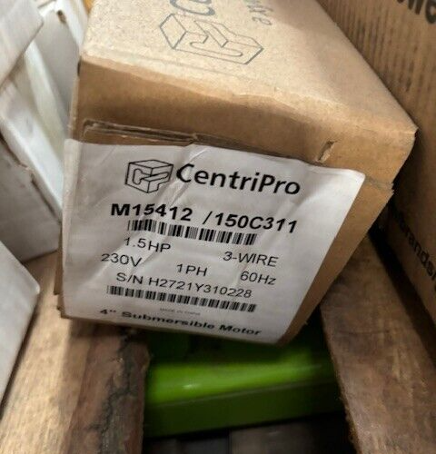 Goulds CentriPro M15412 / 150C311 4" Submersible Motor 1.5HP 3 Wire 230V 1 Phase