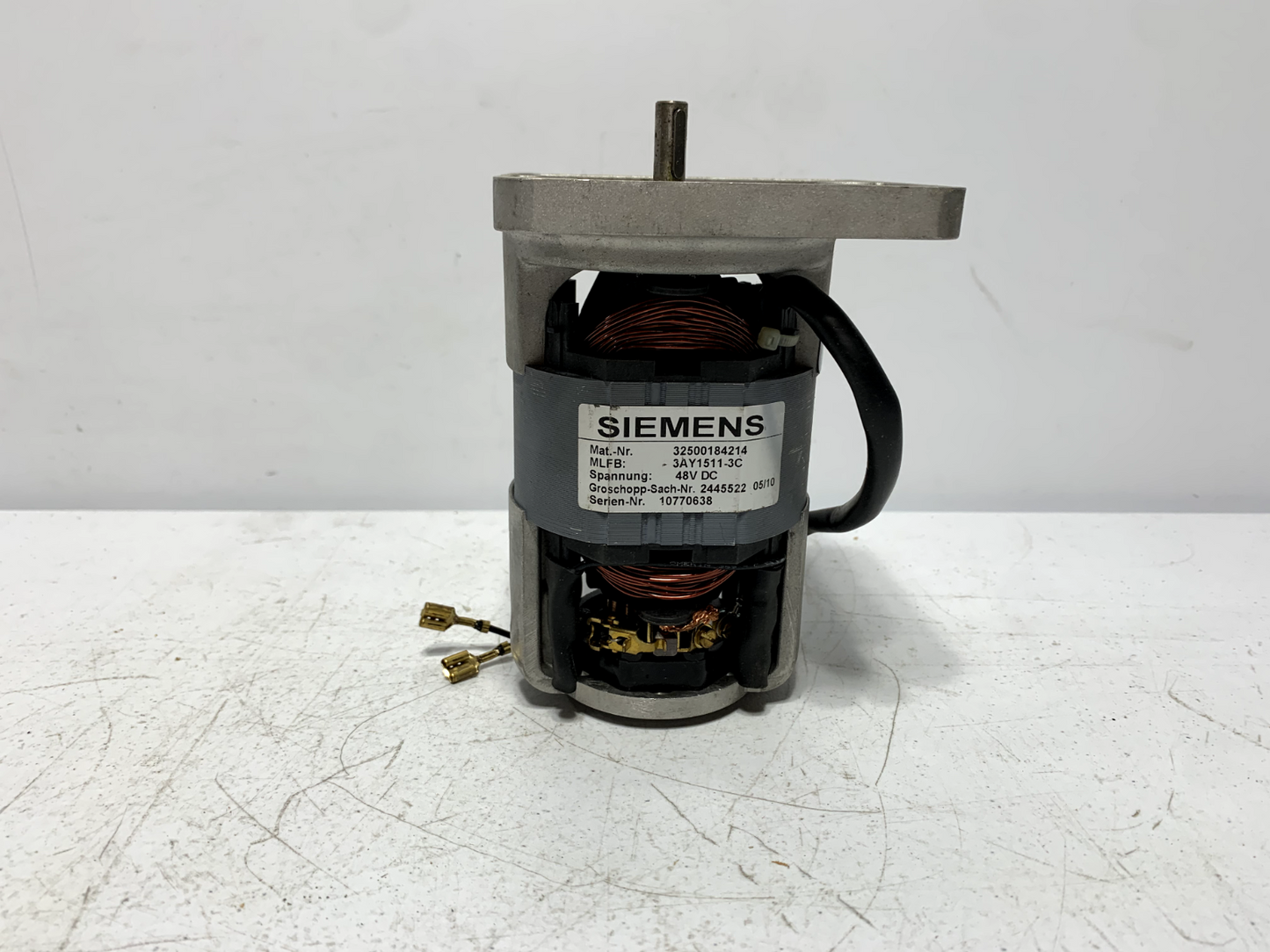 Siemens 3AY1511-3C Drive Motor for 3AH, 3AK w/ End Shield Cutout 48VDC