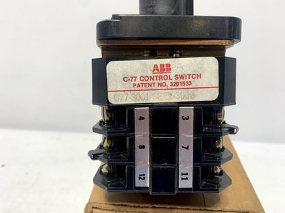 ABB C77 Rotary Cam Control Switch Voltmeter 300I-6EE2-3002