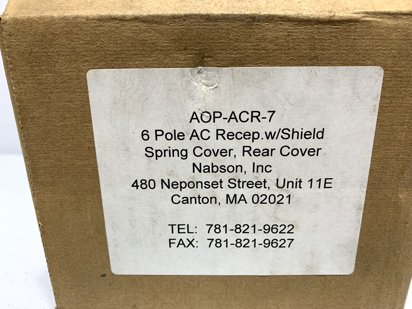 Corsair Electrical Connector MS90362-3 6 Pole AC Recep. w/ Shield Kit AOP-ACR-7