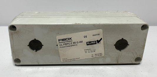 Fibox UL PBPC F 85 G 4M 9.1"x3.1"x3.3" Polycarbonate Box Enclosure