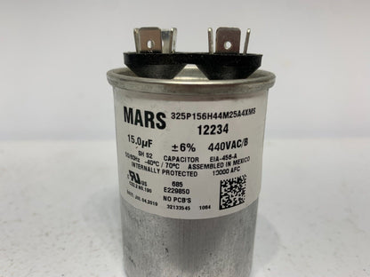 Mars 12234 Round Run Capacitor 15 MFD 440 V - Chase Surplus