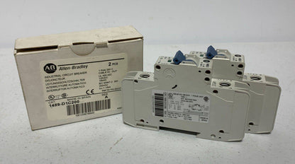 Allen Bradley 1489-D1C200 Industrial Miniature Circuit Breakers 20A (Box of 2) - Chase Surplus