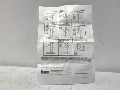 Crompton 016-02AA-MTMT-C7-S2-MG AC Ammeter: 0-10A