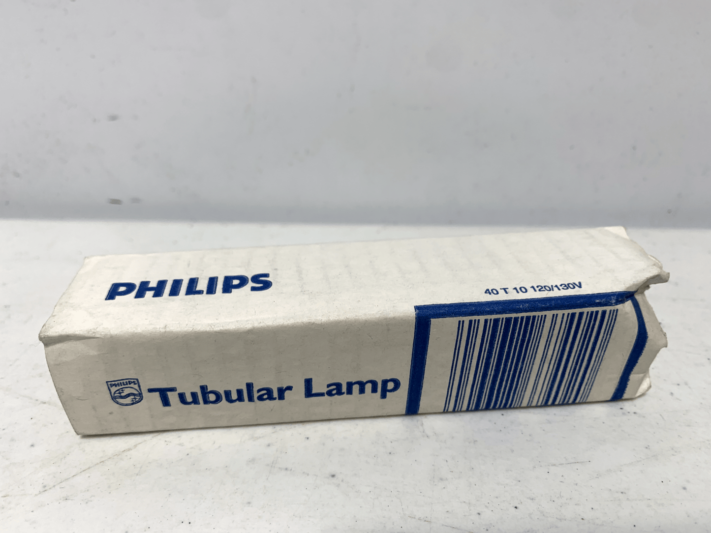 Philips 40W T10 Medium Base 120/130V Tubular Clear Light Bulb (lot of 12) - Chase Surplus