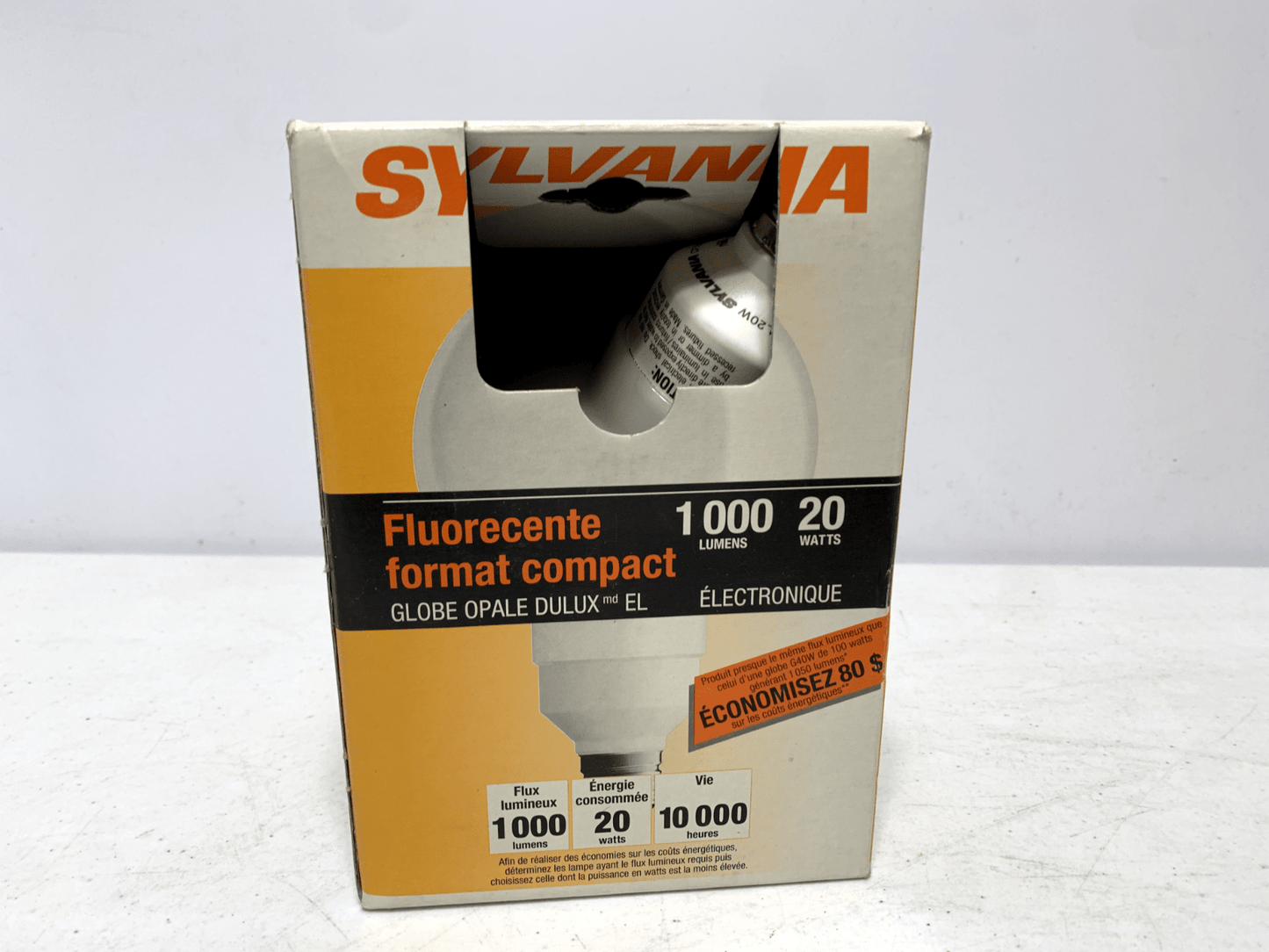 Sylvania 29259 Compact Fluorescent 20W 10k hours (lot of 2) - Chase Surplus