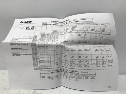 Ilsco ACO-3/0 Aluminum Compression Pigtail Adaptor Offset Conductor Size 3/0 Tin