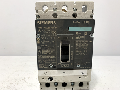 Siemens HFK3B250 Circuit Breaker 250A 3P Module Type HFGB