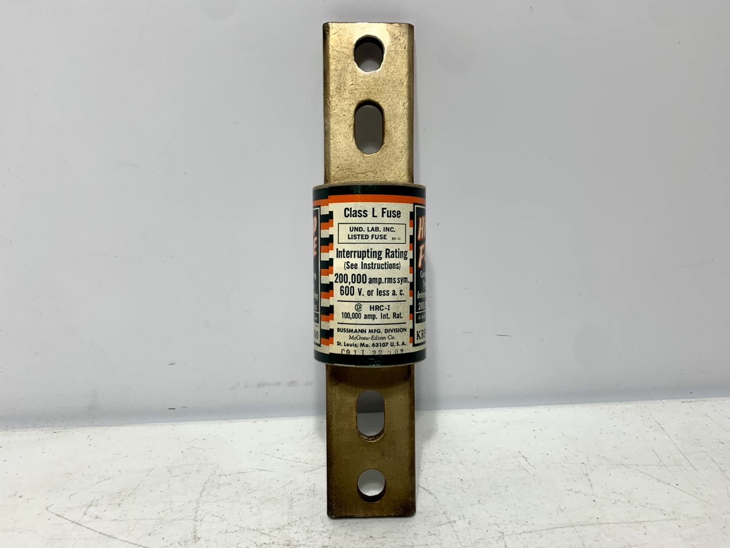 Cooper Bussmann KRP-C 1000 Low-Peak Time-Delay Fuse 1,000 Amp Class L 600V