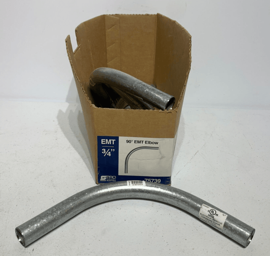 Sigma Electric 02-55542PE ProConnex Galvanize Steel 90 Deg Elbow 3/4" (Box of 6) - Chase Surplus