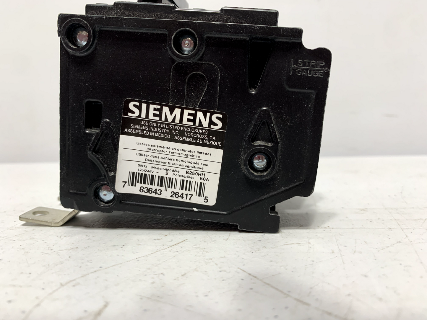 Siemens B250HH Bolt-on 50A 2 Pole Circuit Breaker 65kA 240V