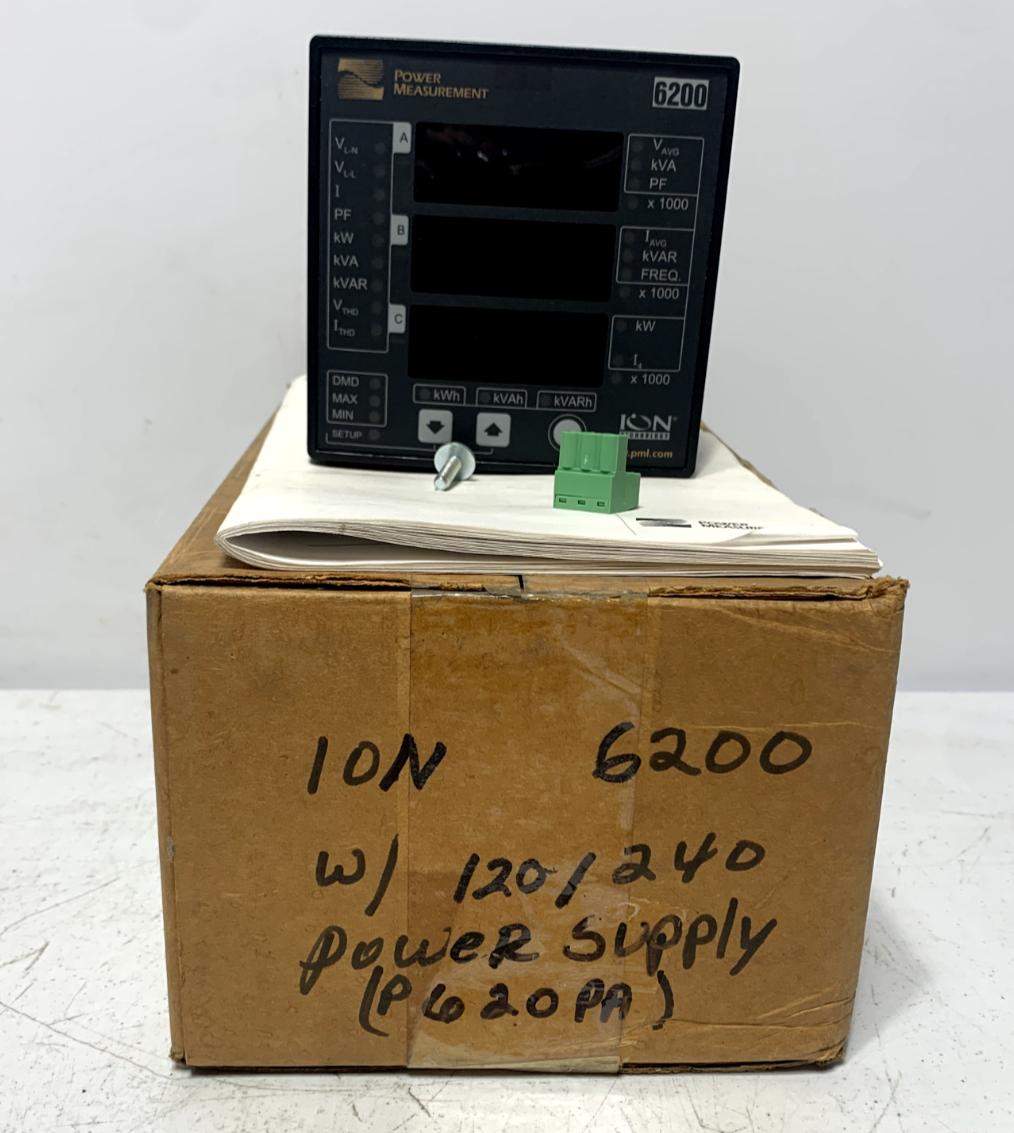 Schneider Electric ION6200 PowerLogic Power Meter Display 240V Power Supply