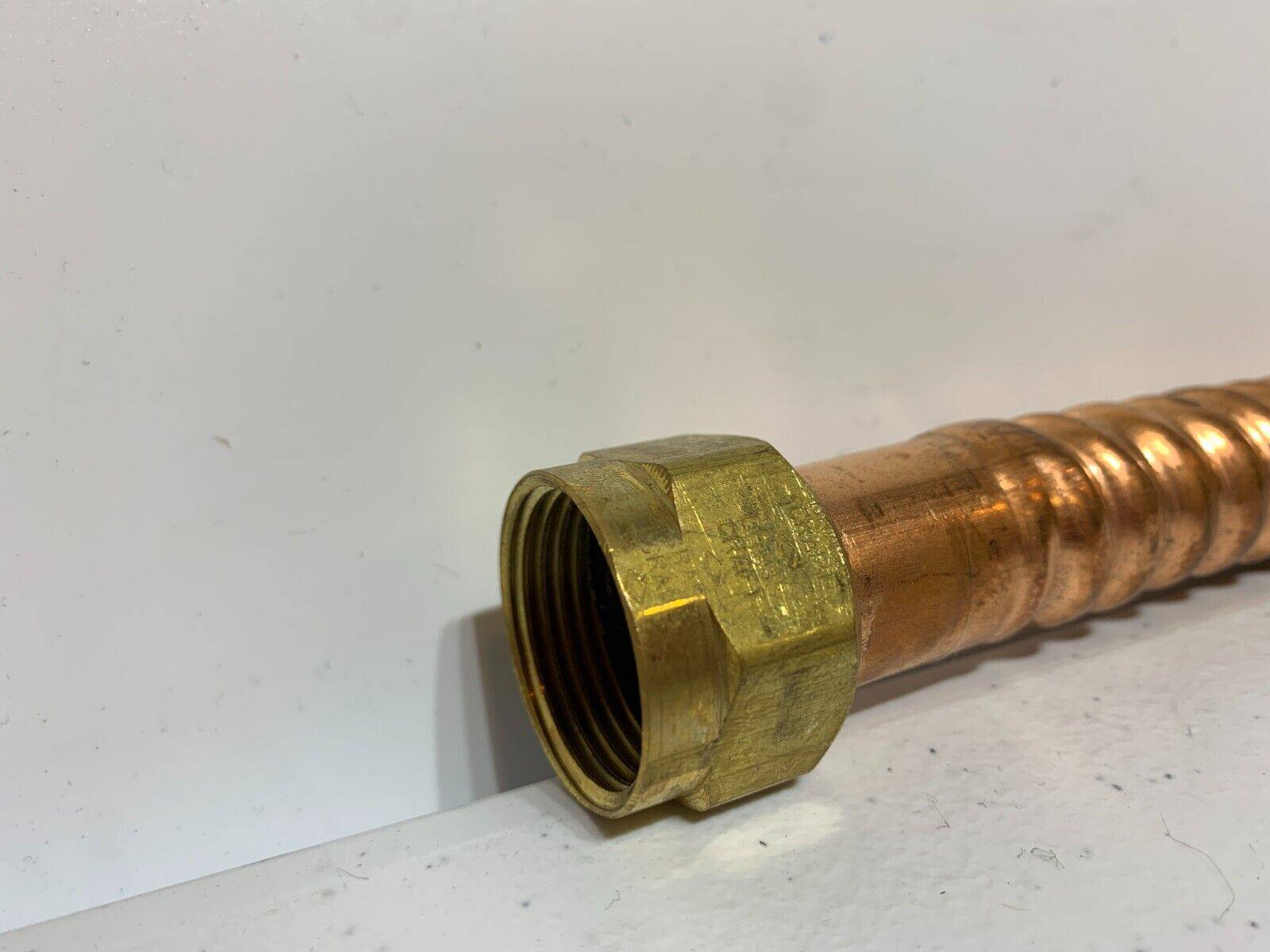 BrassCraft WB034-18N 18" Copper-Flex Water Connector Iron Pipe 3/4" Male/Female - Chase Surplus