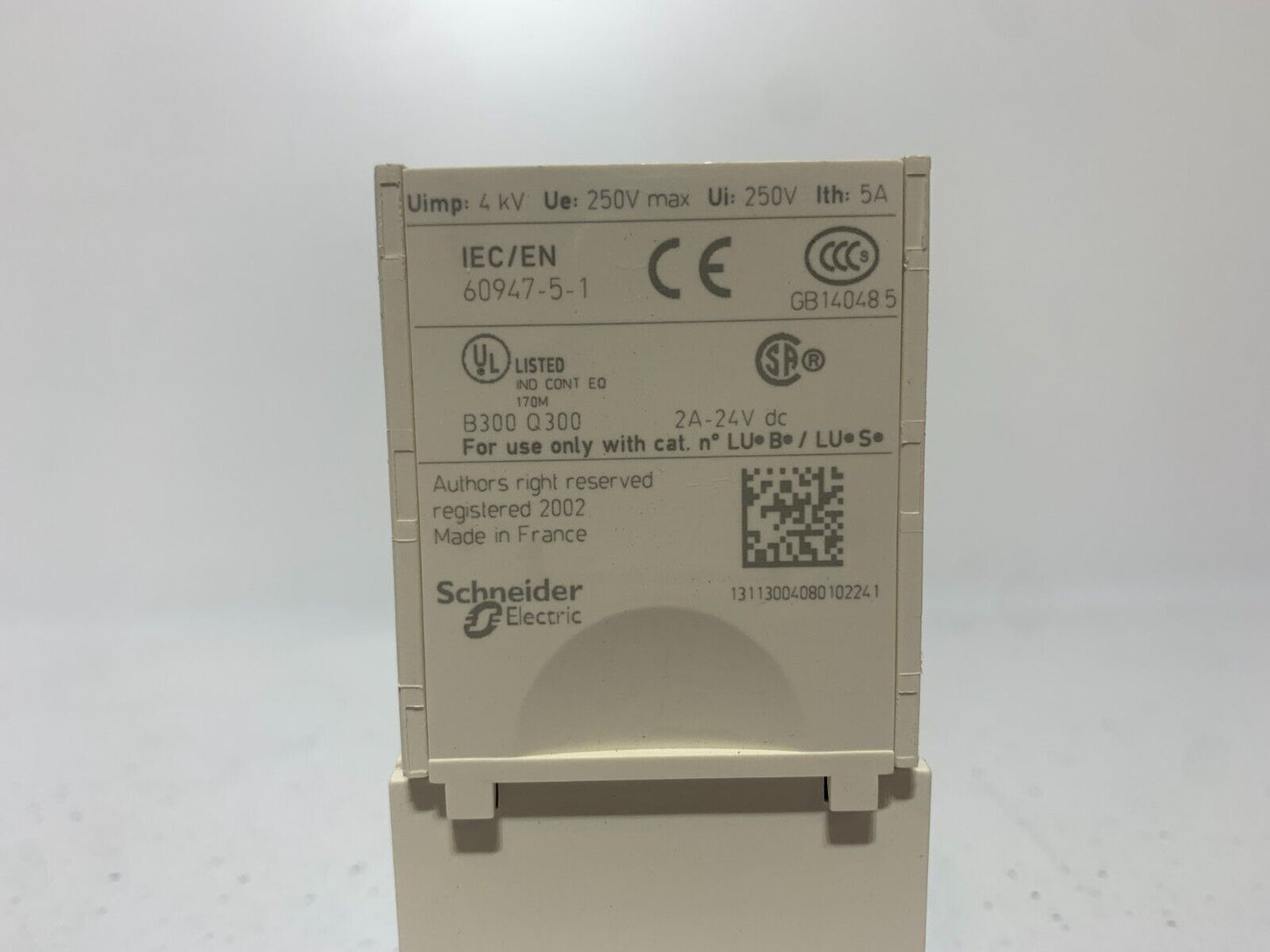 SCHNEIDER ELECTRIC LUFN11 Auxiliary Contacts Module - Chase Surplus