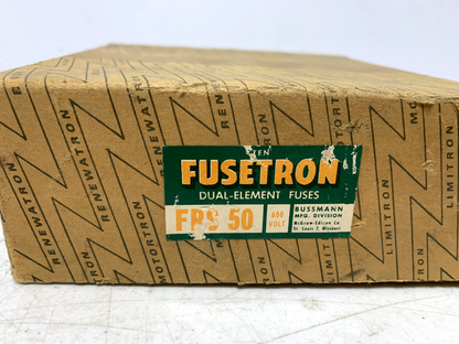 Cooper Bussmann FRS-50 Fusetron Dual Element Class RS Fuse (lot of 5)