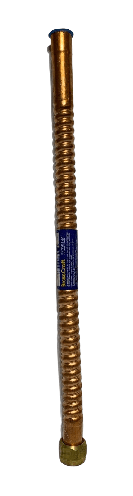 BrassCraft WB034-18N 18" Copper-Flex Water Connector Iron Pipe 3/4" Male/Female - Chase Surplus