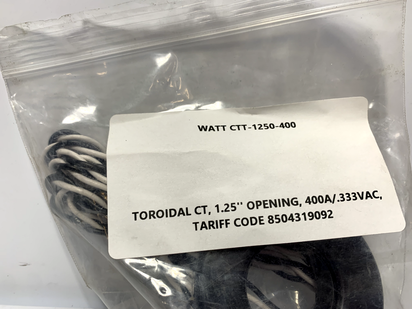 Continental Control Systems CTT-1250-400 Current Transformer