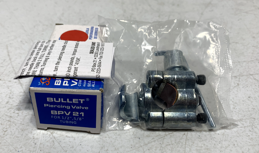 Supco BPV21 BULLET Piercing Valve 1/2" & 5/8" O.D. Tubing